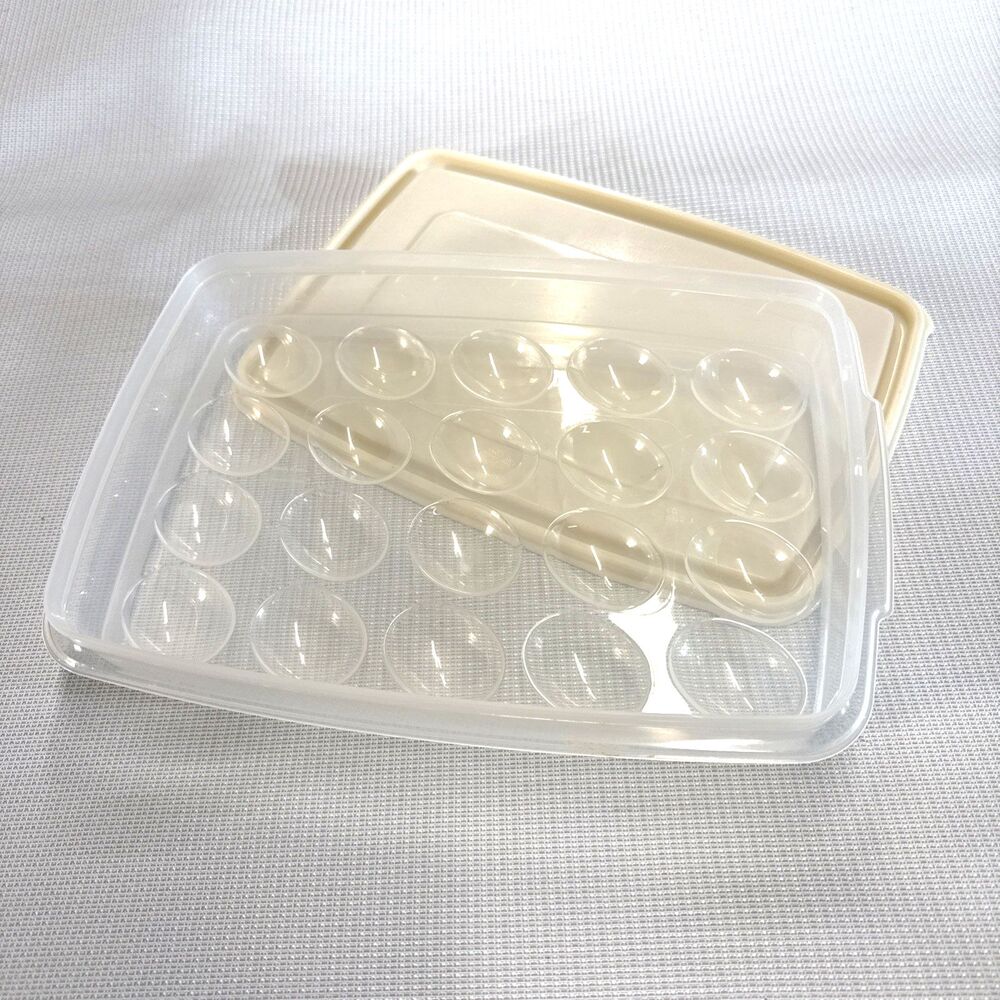 Vintage Rubbermaid Servin Saver #7 Deviled Egg Storage Container 20 eggs
